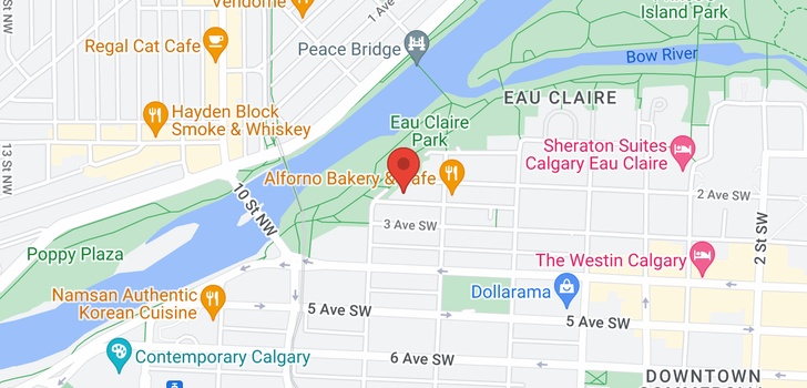 map of 703 837 2 Avenue SW